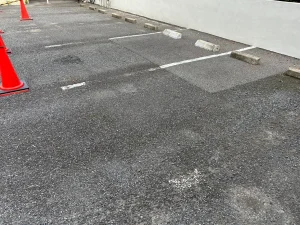 施工前②/【施工事例】駐車場白線ライン塗装工事/船橋市外壁塗装専門店/リライアブルホーム